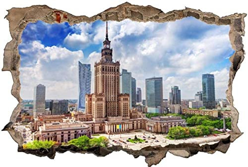 3D Wandtattoo -- Dubai-Skyline -- Wandbild Wandsticker selbstklebend Wandmotiv Wohnzimmer Wand Aufkleber 80X125cm