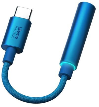 Meizu LifemeHIFI - Convertitore audio D/A, amplificatore per cuffie, adattatore da USB C a jack per cuffie da 3,5 mm, compatibile con Samsung S24/S23, iPad Pro Pixel 9/8/7 (audio LifmeHIFI)