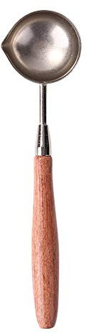 Sello Sello de cera para tableta de cuentas de cera Cucharas de fusión Retro Mango de madera Cuchara de cera de sellado