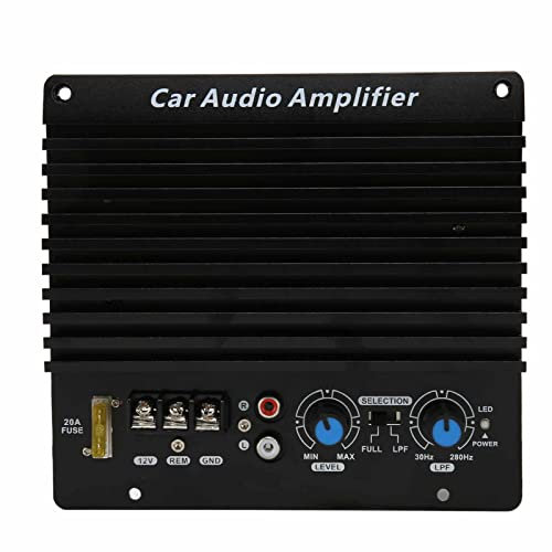 Cuifati 300W 12V Auto-Verstärkerplatine, Zweikanal-Verstärker für Autolautsprecher, Hochleistungs-Subwoofer-Verstärker