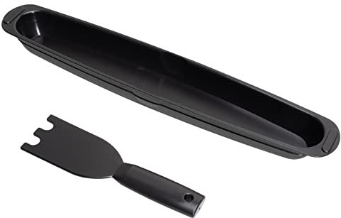 Outspark Grill Oil Grease Catcher Drip Tray Pan and Grill Spatula for George Foreman Grill,Grease Catcher and Grill Scraper Replacement Parts for George Foreman Grill Cleaner Tool
