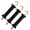 Bamboo's Grocery LoKii Electric Fence Gate Handle with Spring, Plastic Gate Handle Insulators, Black, 3Pcs
