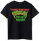 TEENAGE MUTANT NINJA Turtles Mutant Mayhem Schwarzes Kurzarm-T-Shirt | Kurzärmeliges Retro-Mode-T-Shirt für Kinder | Nostalgische 90er-Jahre-Cartoon-Kleidung | TMNT Geschenkartikel