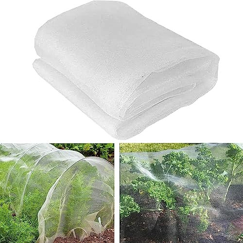 EHOTER Filet Anti Insecte 3m X 10m Filet De Protection Anti-Insectes Filet Anti Insecte Potager Maille Fine Anti-Insecte en Maille pour La Protection des Plantes Fleurs Légumes Et Fruits (3x4m)
