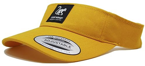 Surf Monkey Visiera Uomo/Donna - Golf/Tennis - Taglia unica - Cotone, giallo, Taglia unica