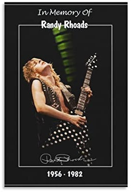 Bybali Randy Rhoads Diary Of A Madman EraFashion Poster Dekorative Malerei Leinwand Wandkunst Wohnzimmer Poster Schlafzimmer Gemälde 30 x 45 cm