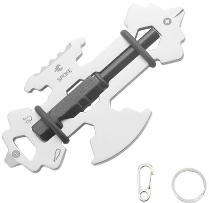 HDKAJL Valentine's Day Gifts for Men, 12 in 1 Multi Tool, Multi-Tool Keyring, Stainless Steel Pocket Multitool, Key Bottle Opener,Universal Outdoor Camping Survival Key Tool,Multi Tool Gadgets for Men