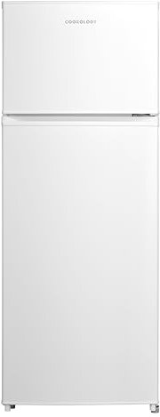 Cookology CFF204TM Static 204 Litre Freestanding Fridge Freezer, Adjustable Temperature Control, Shelves and Legs, Reversible Doors, Efficient LED Light, 4 Star Freezer Rating (White)