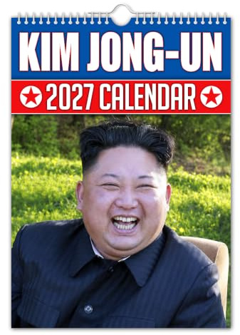 The Calendar King - Kim Jong-Un - Wandkalender 2025 - lustig/schrullig/Weihnachten/Geburtstag/Geschenkidee/Geschenk/Neuheit/Humor/Wichteln/Jahresplaner (Vollfarbig, A4-Größe)