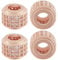 Beebeecraft 1 Box 5Pcs Rose Gold Bead Spacer Column Spacer Beads Brass with Cubic Zirconia Tube Large Hole Loose Stopper Spacers for Jewelry Making Necklace Bracelet Pendant Supplies DIY Craft 9x6.5mm