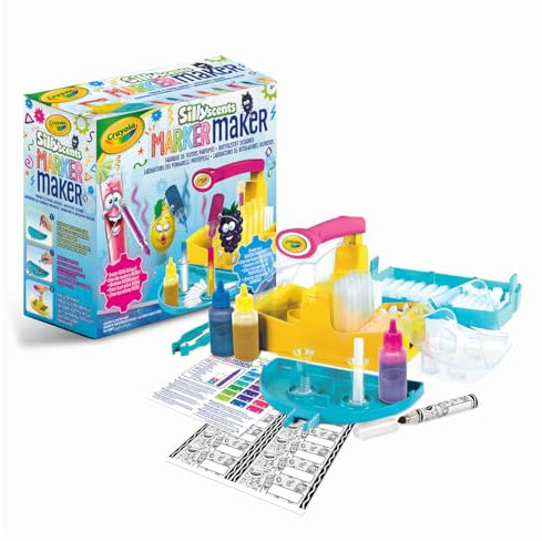 CRAYOLA - Marker Maker Silly Scents, Labor für Neon-Parfümstifte, Erstellen Sie Ihre eigenen duftenden Filzstifte, kreative Aktivität und Geschenk für Kinder ab 6 Jahren, internationale Version,