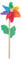 JSGHGDF Wood Windmill Spinner Pinwheels Home Garden Yard Decoration Kids