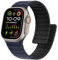 Bisikor Compatible con Apple Watch Correa 49mm 46mm 45mm 44mm 42mm Correas Magnética de Silicona Suave Deportiva para iWatch Ultra2 SE Series 10 9 8 7 6 5 4 3 2 1 (Azul/Negro)