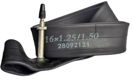 Qianly Fahrradschlauch Passend für 16 Zoll, 16 X 1,25–1,5, mit Presta Ventil für Snowbikes Und BMX