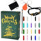 Weihnachts Adventsstein, Adventskalender Kristalle - 24 Tage Mädchen Adventskalender Kristall Kit mit Kristall Halsketten, Perfekte Rock Sammlung für Meditation und Achtsamkeit