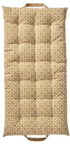 VERTBAUDET Bedruckte Bodenmatratze mit Griffen, Ocker TU