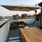 PURPLE LEAF Ombrellone 2,5 x 2,5 m quadrato, tetto girevole a 360°, protezione UPF 50+, ombrellone da giardino esterno con palo champagne sospeso in alluminio, per piscina, terrazza, beige