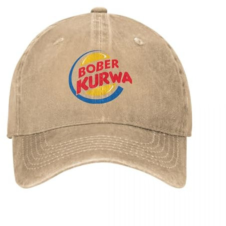 Baseballmütze Bober Kurwa Inspiriert Burger King Distressed Denim-Hüte Vintage Outdoor-Aktivitäten Unstrukturiert Soft Sun Cap Weihnachts