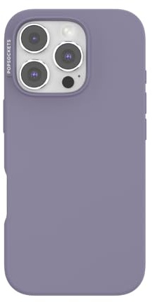 PopSockets iPhone 16 Pro Hülle kompatibel mit MagSafe, Handyhülle für iPhone 16 Pro, kabellos aufladbar, nur Hülle - Dusk
