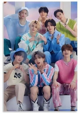 Stray-Kids Poster Kpop Stray-Kids Poster Kpop (60) Poster, ästhetischer Leinwand-Kunstdruck, Heimdekoration für Schlafzimmer, Wohnzimmer, 30 x 45 cm