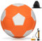 Fußball Curve Ball, Curveball Fussball Größe 4, Fußball Kurvenball für Kinder, Eva-Gummi Curve Ball Unisex mit Pumpe, Luftnadel, Netzbeutel, Cur-ve Swerve Soccer Ba-ll für Training Drinnen und Draußen