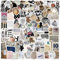 100Pcs Vintage Aesthetic Stickers for Scrapbooks,Cute Vinyl Stickers for Water Bottles Skateboard Notebooks Phone Kindle,Laptop Stickers for Kids Teens Adults Girls