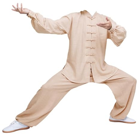 Enigmaire Men'S And Women'S Kung Fu Suits,Unisex Martial Arts Clothing Kung Fu,Chinese Traditional Meditation Uniforms,Soft And Elegant,Suitable For Martial Arts