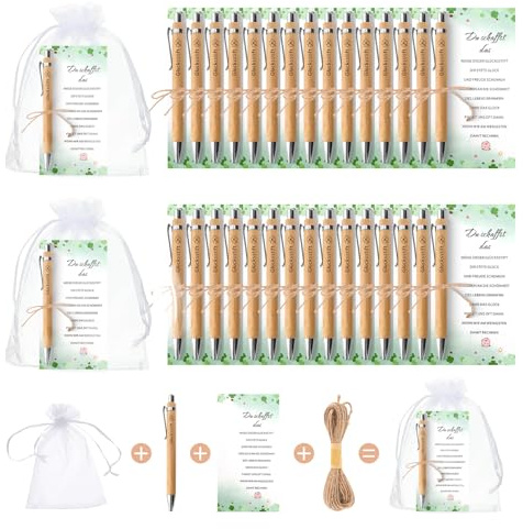 GADITIEK 30 Sets Glücksstift Abschiedsgeschenk Kollegen, Dankeschön Geschenke, Gastgeschenke Hochzeit, Kleine Geschenke für Kollegen, Arbeitskollegin Geschenk, Danke Erzieherin Geschenk