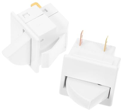 Uonlytech 2pcs Pin Refrigerator Control Light Switch Replacement Fridge Door Light Switch Accessories for Better Illumination Door Control for Refrigerator