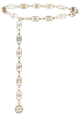 GUESS Icon Metall Gürtel, Gold