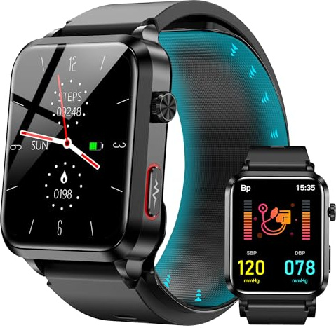 hellibito Smart Watch for Men Women, 1.92 Health Fitness Tracker with Heart Rate Blood Oxygen Sleep Monitoring, Data Sharing, Activity Tracker for Android iOS