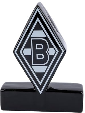 Borussia Mönchengladbach Spardose „Raute“ | Offizieller Fanartikel Fohlenshop | Keramik-Spardose mit Vereinslogo | Für Kinder & Erwachsene | 17,5 × 14 cm
