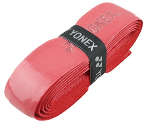 Yonex – Griffband für Badmintonschläger, Tennis oder Squash (synthetisches Material), 2 x rot