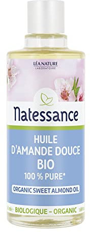 Natessance - Huile D'Amande Douce Bio - Bébé - 100% Pure - Certifié Agriculture Biologique - Flacon de 50 ml