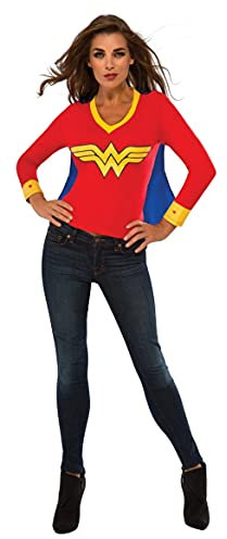 Rubies Women's DC Superheroes Wonder Woman Sporty Tee, Multi, Large - Multicolor - Medium