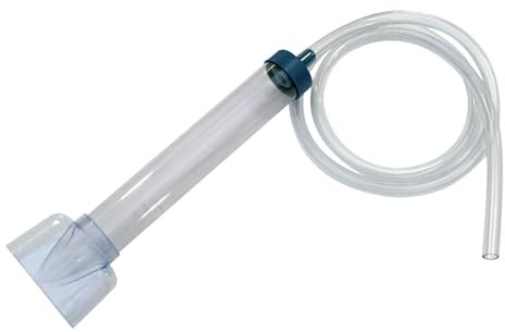 Amtra Vacuum Cleaner - Sifone aspirarifiuti per pulizia acquario autoinnescante, Kit di Pulizia Acquario, Per Acquari E Tartarughiere, Manuale, Campana 48 CM