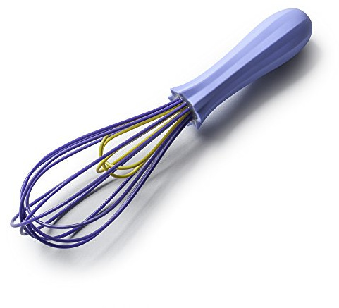 Zeal Silicone Non-Stick Non-Scratch Double Headed Balloon Whisk, Purple, 26 cm, (L216V)