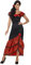 Smiffys Flamenco Senorita Kostüm, Schwarz, mit Kleid & Kopfbedeckung
