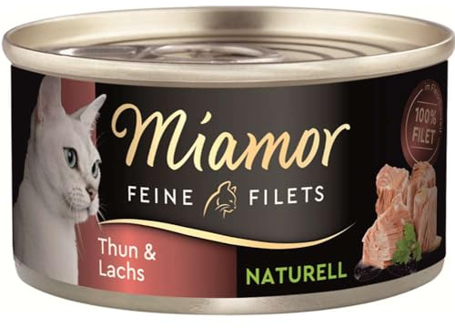 24 x Miamor Feine Filets Naturelle Thunfisch & Lachs 80g