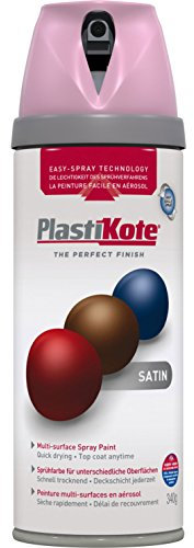 Plastikote Premium Aerosol Spray Paint Satin Cameo Pink 400ml