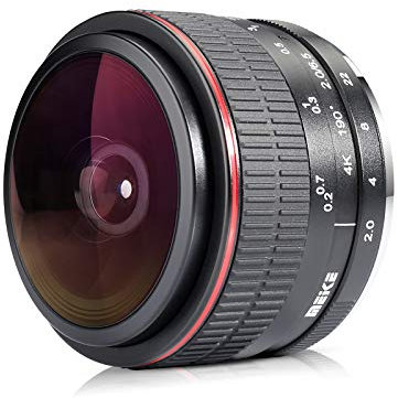Meike Optics MK 6,5mm f2.0 Fisheye Objektiv Ultra-Weitwinkel für Sony E-Mount