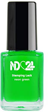 Stamping Nagellack Lack Neon Green - Grün - Hochpigmentiert - Made In Germany - 12ml