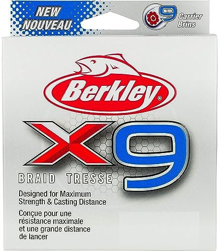 Berkley x5 Braid, 9 Fili Pesca Treccia Linea 36,3 kg Unisex, Cristallo Bianco, 45.6kg| 295yd | 270m