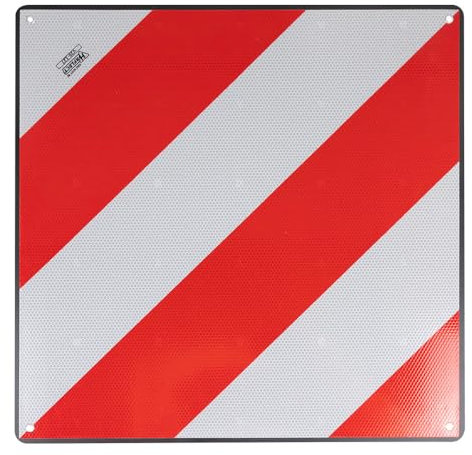 V-20 Panel Homologada para Carga Que sobresalga para Portabicicletas, Placa V-20 Fabricada Polipropileno PP Flexible Medidas 50x50cm