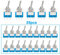 QitinDasen 25Pcs Professionell 6A / 125V Auto Mini Kippschalter, SPDT 3-Polig Rocker Toggle Switch MTS-102, EIN/EIN 2 Position Wippschalter mit Metallhebel
