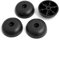Design61 4er Set Kunststoff-Möbelgleiter Möbeluntersetzer Sofa Sessel zum Anschrauben Ø 45 x H 16 mm schwarz