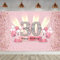 30. Geburtstag Deko Frauen 30 Geburtstagsdeko Banner 30. Geburtstagsfeier Foto Hintergrund, 30 Geburtstag Party Kuchen/Tabelle/Mauer/Garten Dekoration Plakat, Glitzern Rosa