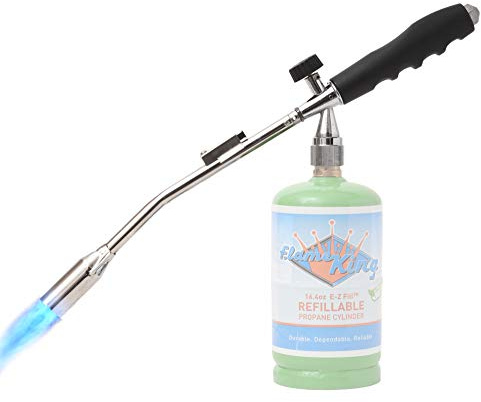 Flame King Propane Gas Blow Torch 20,000 BTU w/Self Igniter, Fire and Charcoal Starter, Weed Burner and more