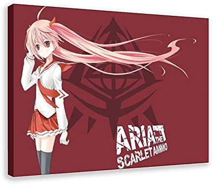 Anime-Poster Aria The Scarlet Ammo 17, Leinwandposter, Schlafzimmer, Dekoration, Sport, Landschaft, Büro, Raumdekoration, Geschenk, 60 x 90 cm, Rahmen: