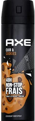 AXE Déodorant bodyspray collision cuir & cookies 48h non-stop frais - L'aérosol de 200ml